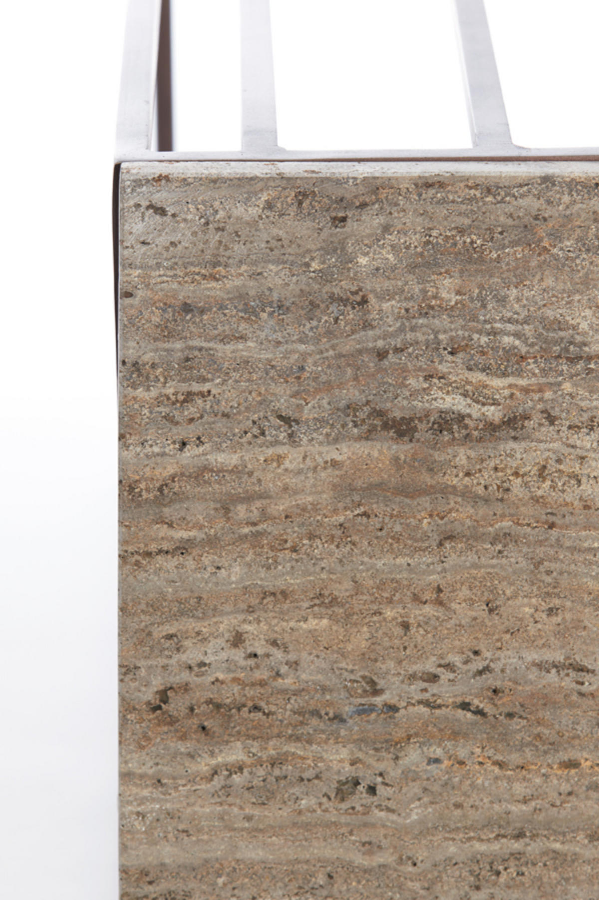 BEISTELLTISCH Roshan Braun 41/31/66 cm - Braun/Grau, Metall (41/31/66cm) - Light & Living
