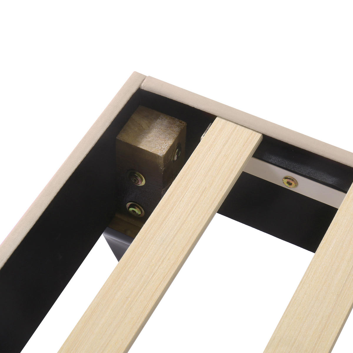 POLSTERBETT 140/200 cm DE-00087, in Beige, verstellbarem Kopfteil - Beige, Holz (140/190cm) - ComfortXL