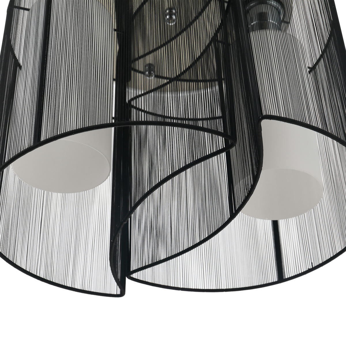 DECKENLAMPE, Schwarz, Ohne Glühbirnen - Schwarz, Metall (47.5/33/47.5cm) - HOMCOM