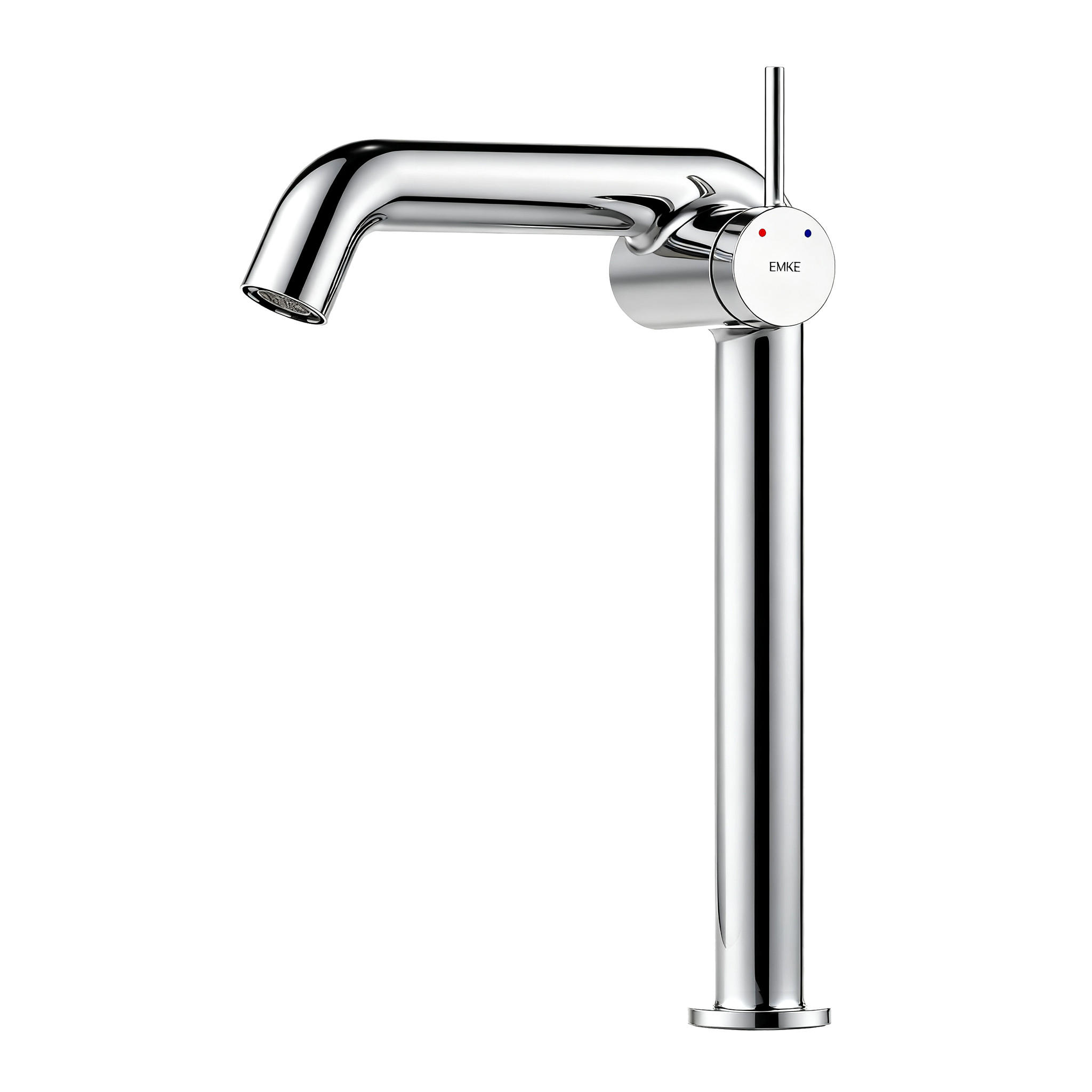 WASCHTISCHARMATUR Wasserzulaufrohr aus Edelstahl Chrom 26cm - Chromfarben, Metall (22/7.6/33.2cm) - EMKE