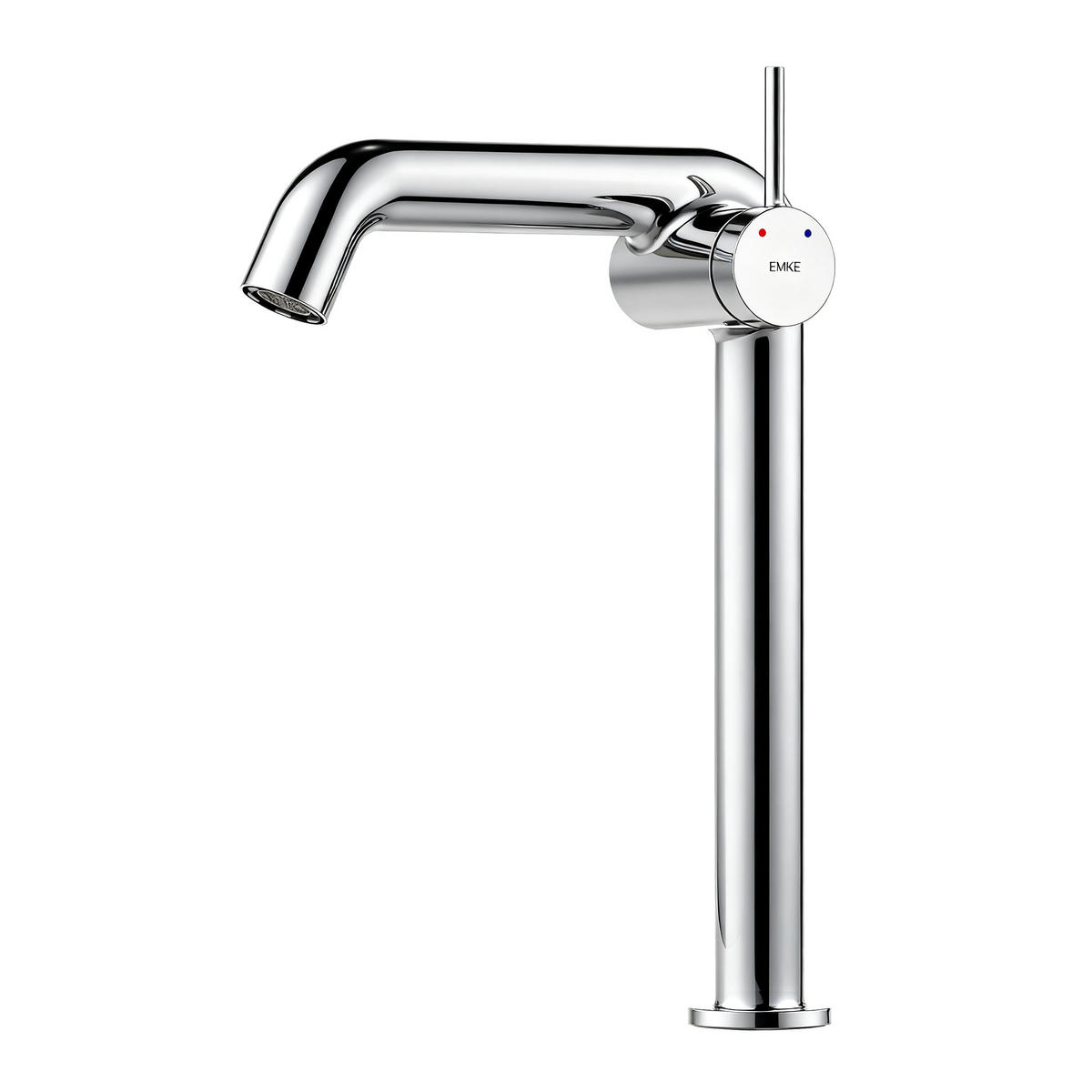 WASCHTISCHARMATUR Wasserzulaufrohr aus Edelstahl Chrom 26cm - Chromfarben, Metall (22/7.6/33.2cm) - EMKE