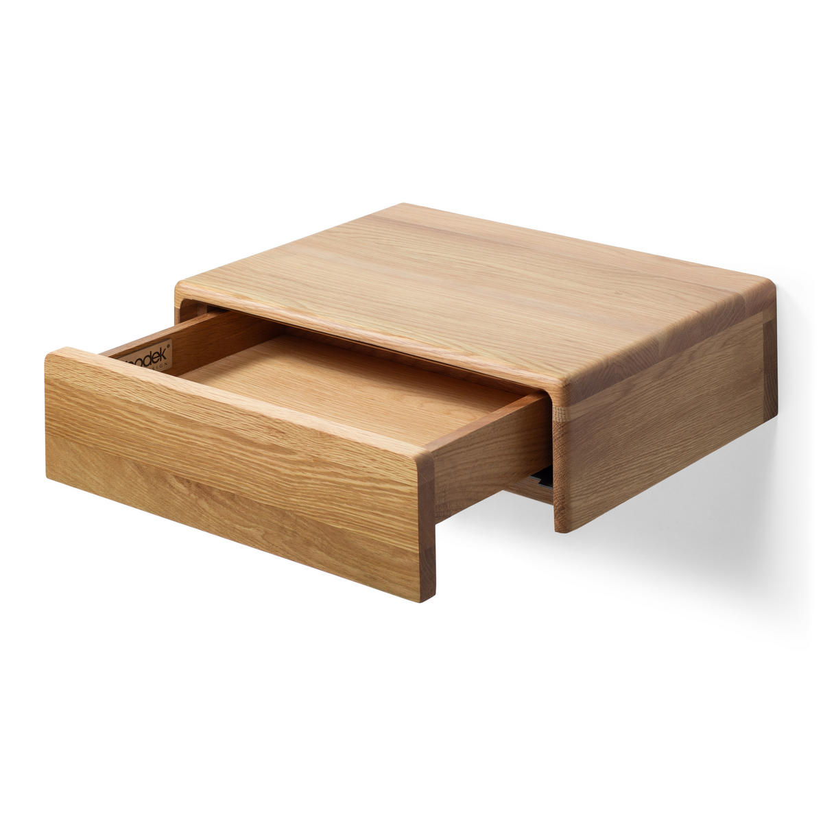 NACHTTISCH Frank, Eiche, 30/40/12 cm - Beige, Holz (40/12/30cm) - WOODEK