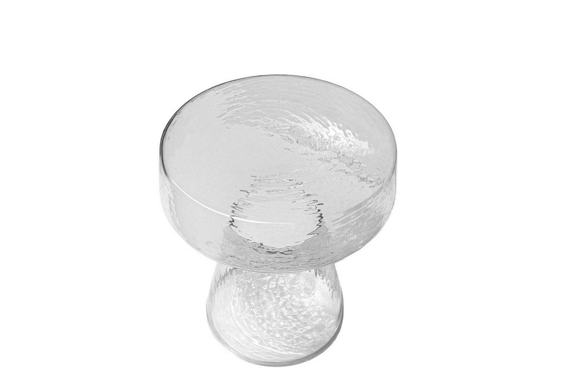 BEISTELLTISCH Bo - Transparent - 44/37/37 cm - Transparent, Glas (37/37/44cm) - Livingfurn