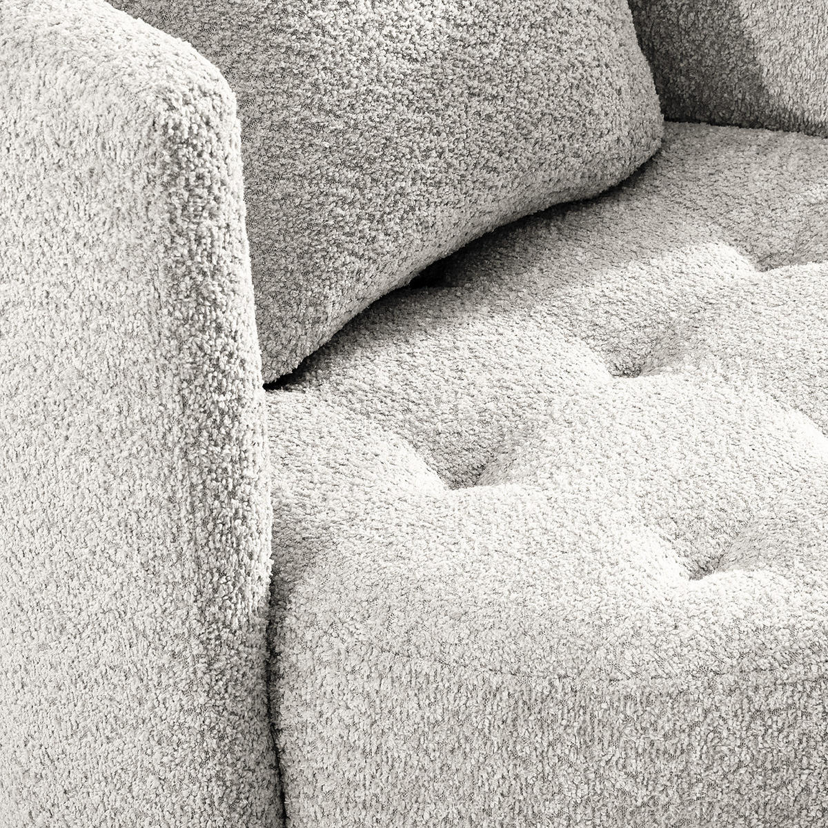 SESSEL - Schwarz/Grau, Textil/Metall (65/77/40cm) - home24