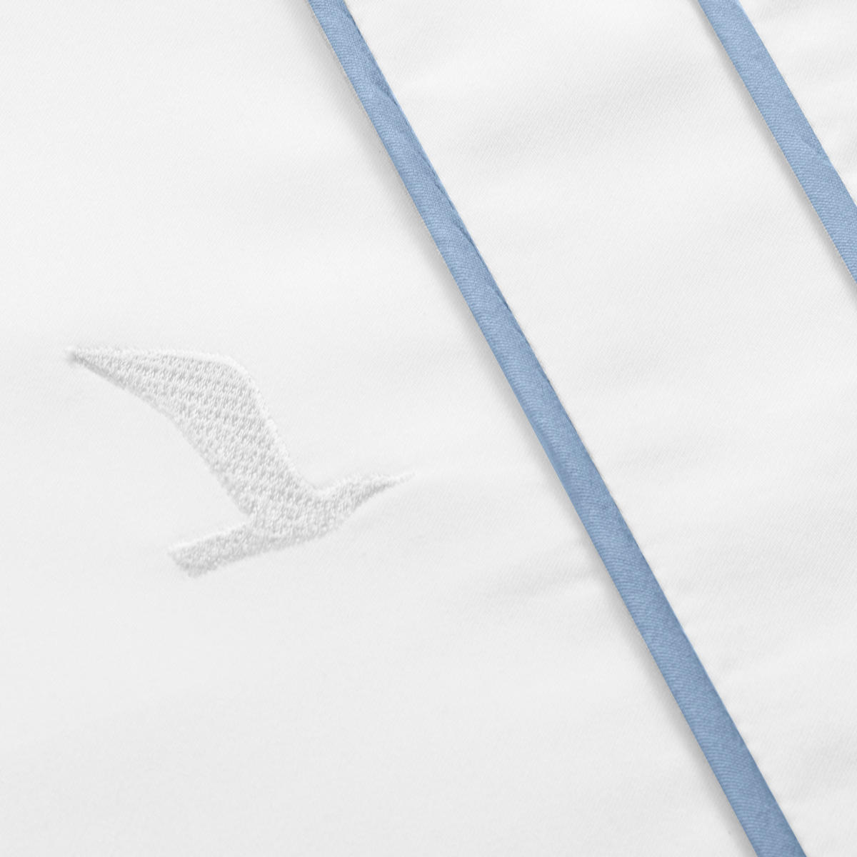 BETTWÄSCHE NOBLESSE - Weiß/Hellblau, Textil (155/220cm) - MÖVE