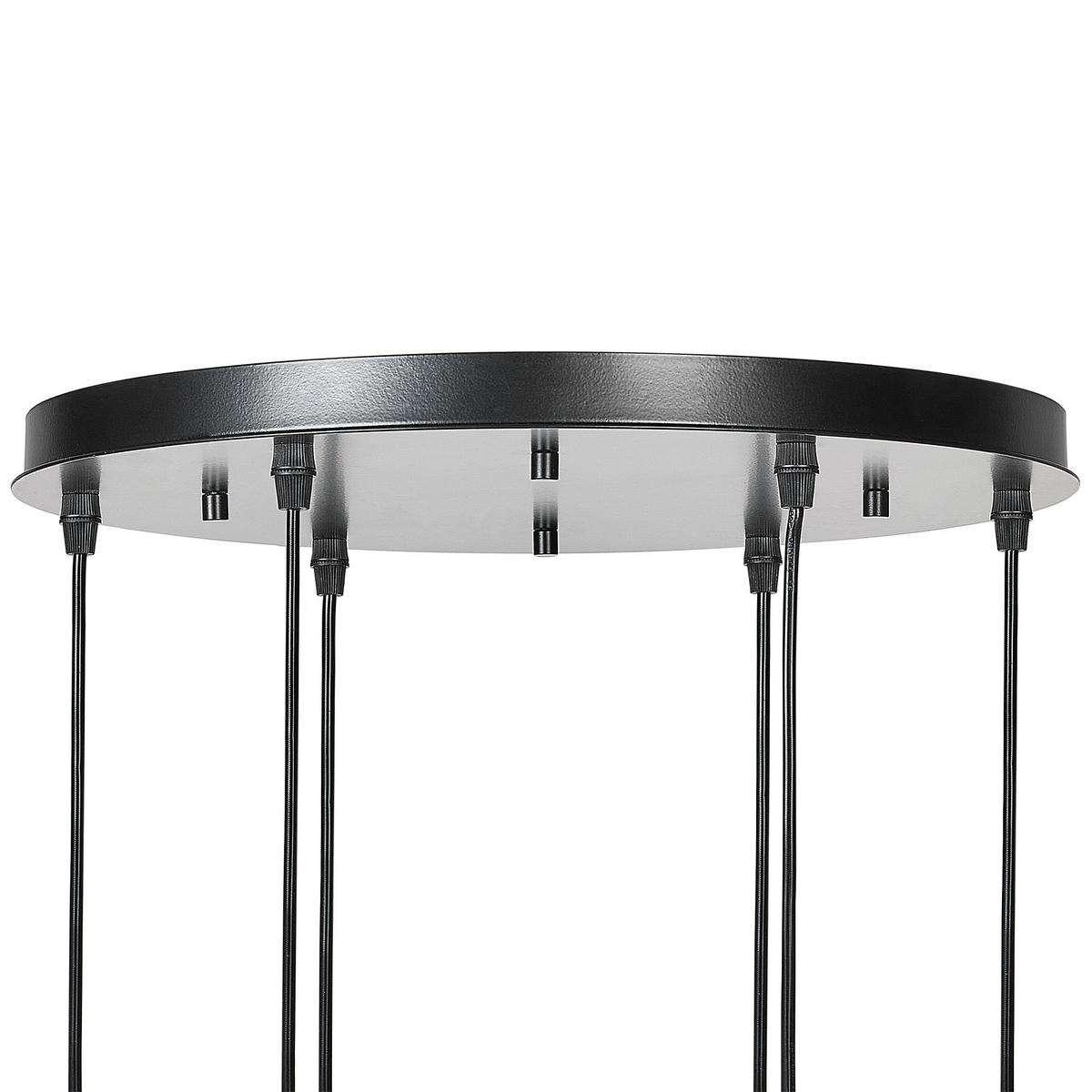 HÄNGELEUCHTE Bemboka 26/40/155 cm - Transparent, Glas (26/40/155cm) - Beliani