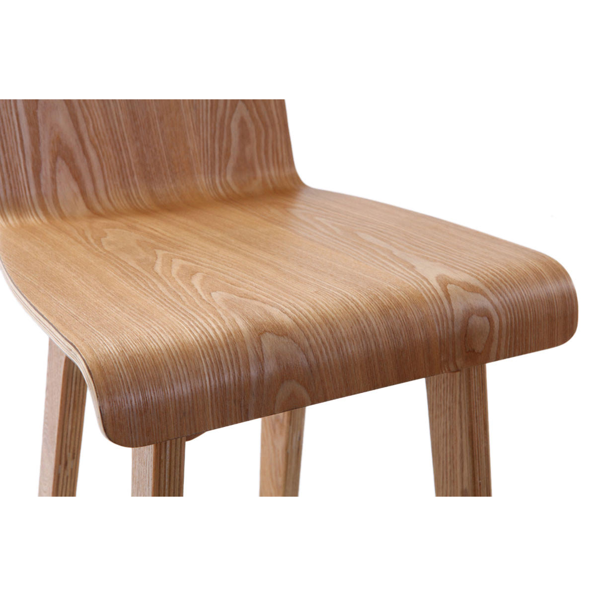BARHOCKER Holz Naturell Skandinavisch BALTIK - Naturfarben, Holz (43.7/87/39.7cm) - Miliboo