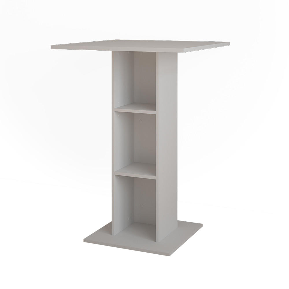 BAROVÝ STŮL Repose Bílá - bílá, kompozitní dřevo (75/75/106cm) - Vicco