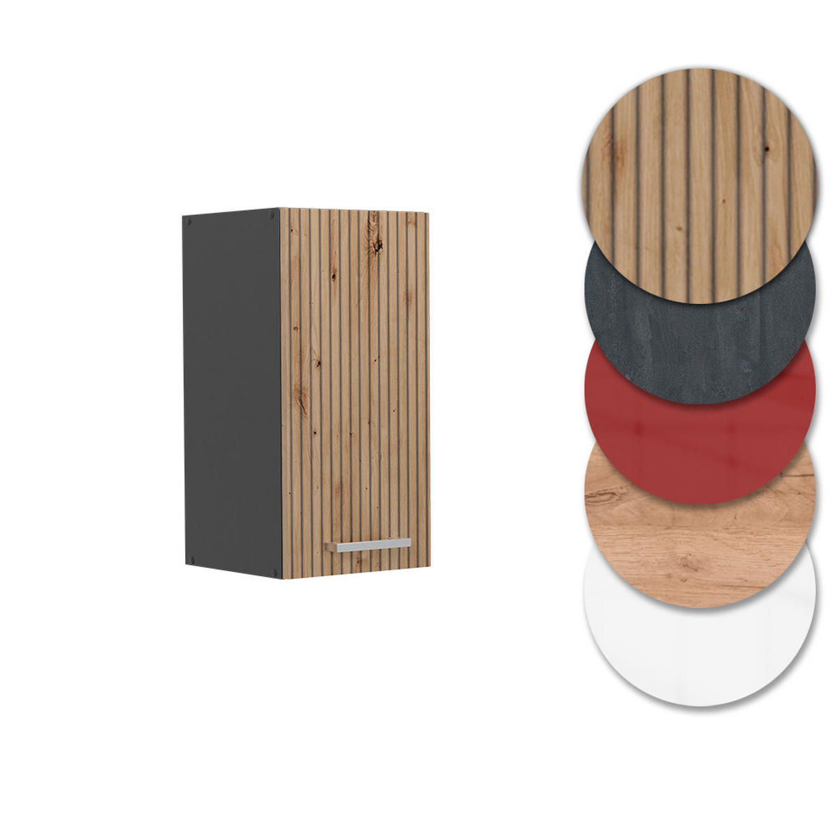 Anthrazit/Eiche Artisan, Holzwerkstoff (30/60/31cm) - Vicco