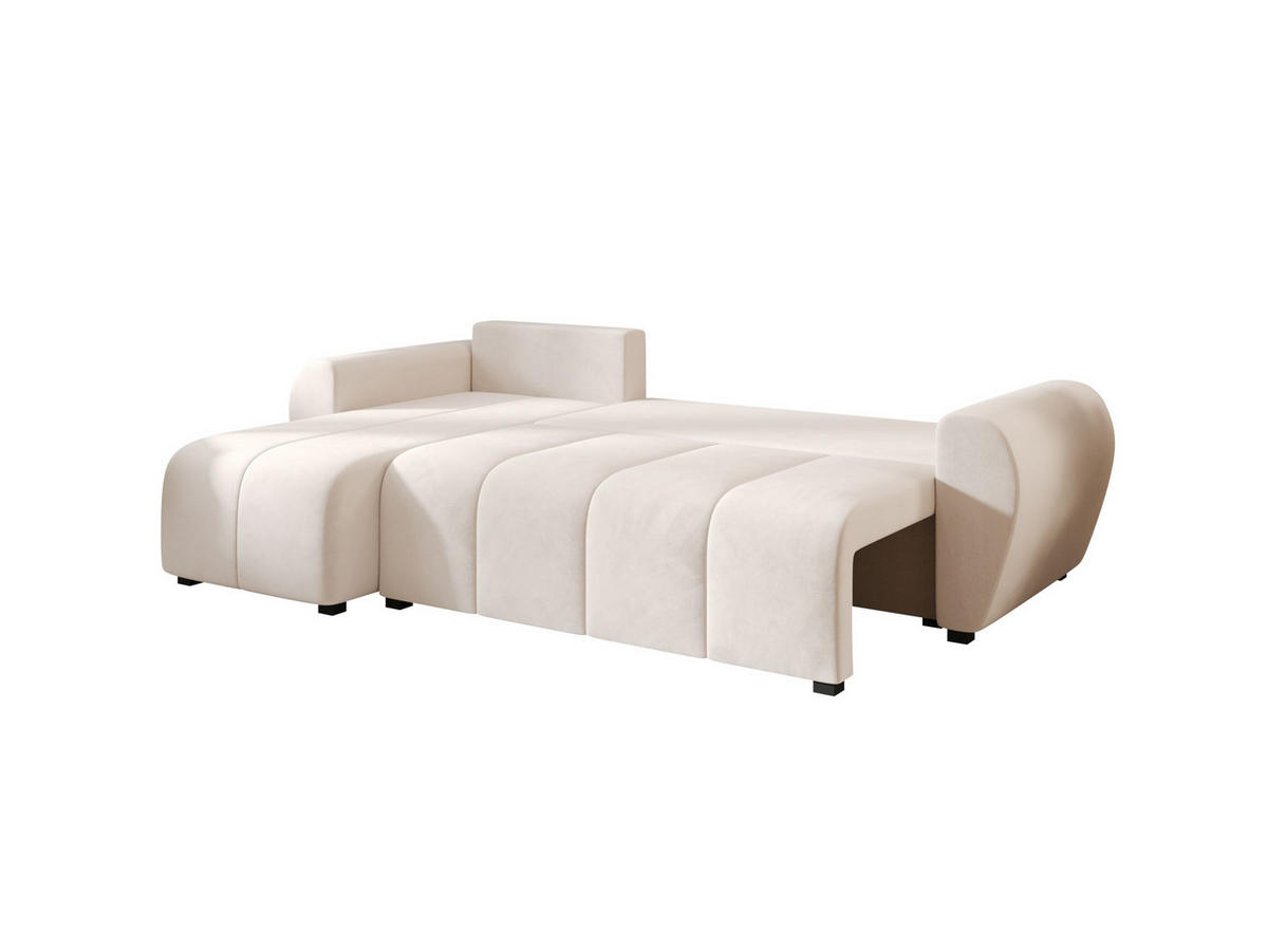 ECKSOFA MOLISA L Itaka 16 Rechts mit Schlaffunktion - Beige, Textil (245/145cm) - Bedante