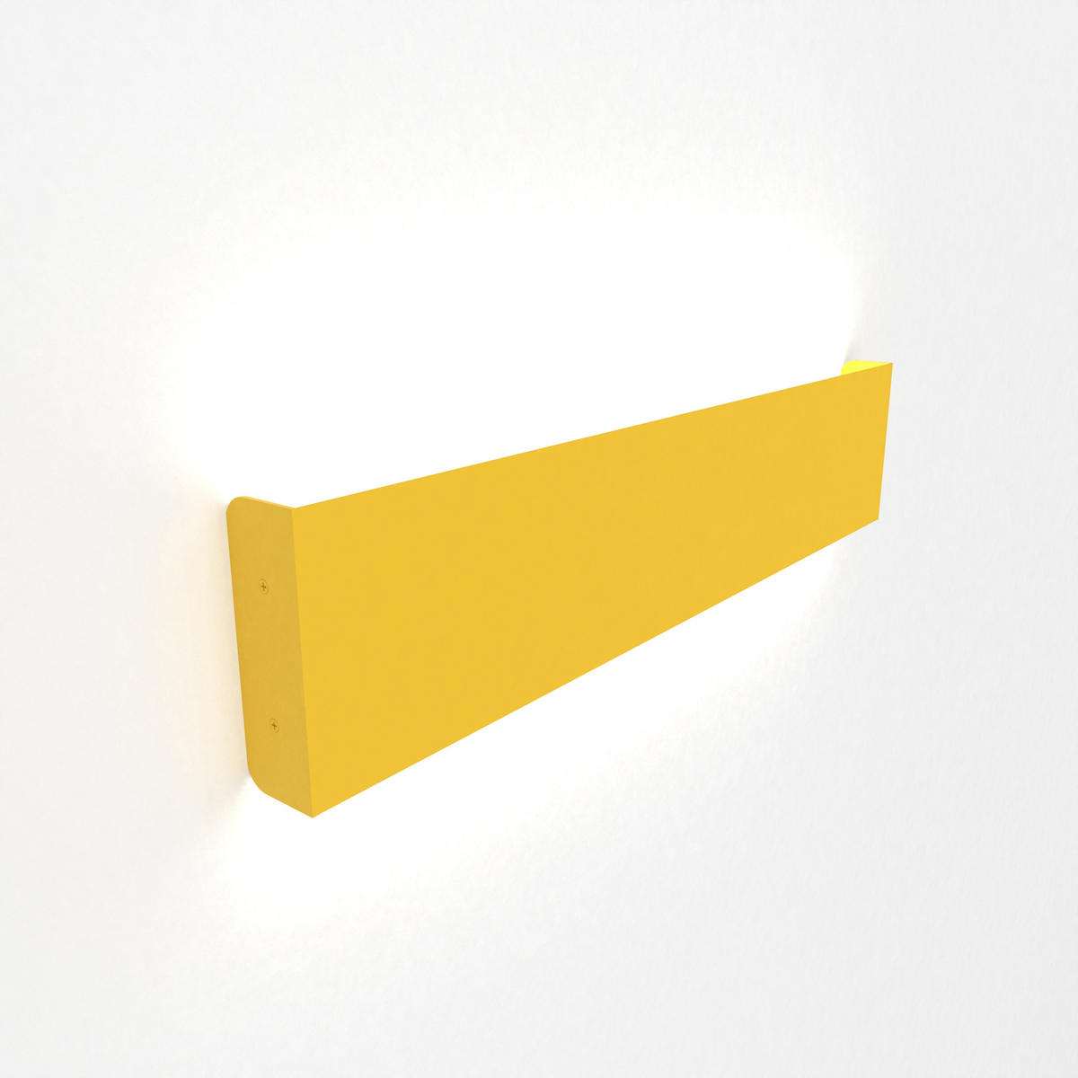 LED-WANDLEUCHTE - Gelb, Metall (50.4/11/3.6cm) - Lumicom