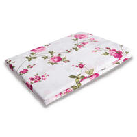 BETTWÄSCHE Mikrofaser 80x80+135x200 Ranke - Weiß/Rosa, Textil (135/200cm)