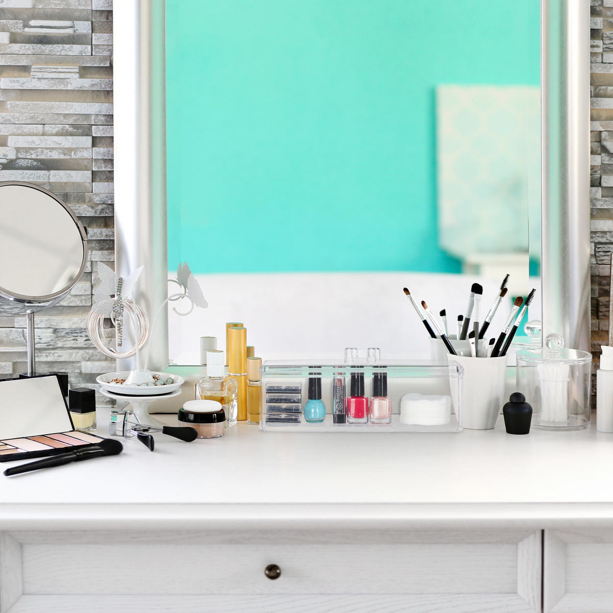 TEEBOX - Transparent, Kunststoff (23/9/9.5cm) - Relaxdays