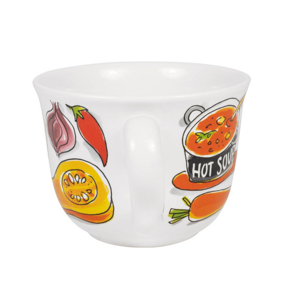 SUPPENSCHALE Red Soup in Bunt - 14cm - Multicolor, Keramik (12.7/16.2/9.7cm) - Blond Amsterdam
