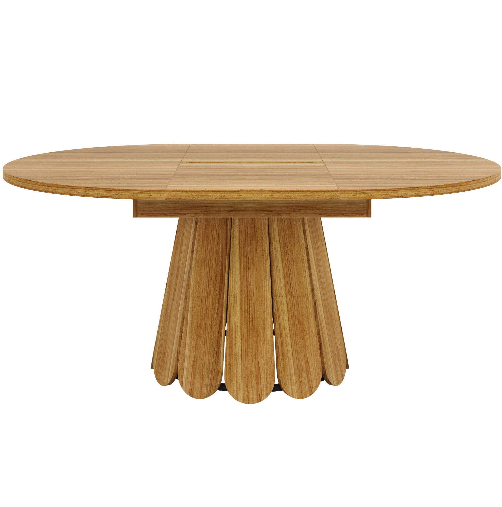 Redom JÍDELNÍ stůl 118/158/76 cm s rozkládací deskou a dekorem dřeva, Hnědá