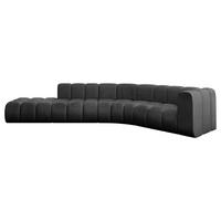 ECKSOFA modulares Sofa Tilmo-L1 - 399x194x70 cm Schwarz - Schwarz, Holzwerkstoff/Textil (399/194cm) - ALTDECOR