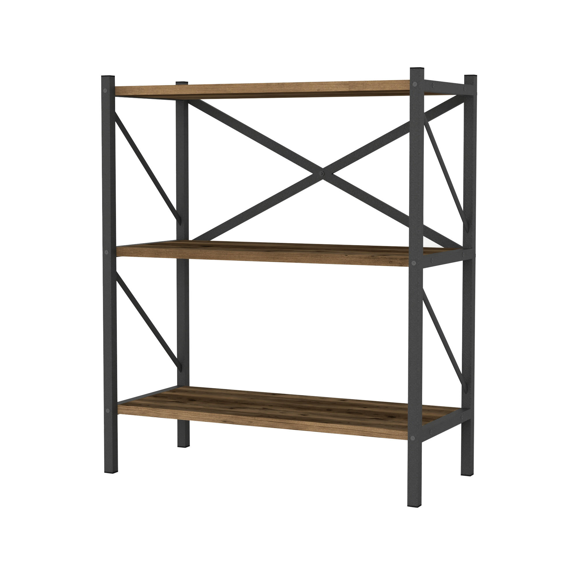 BÜCHERREGAL Vanylven - Braun, Holzwerkstoff (66/85/34cm) - [en.casa]