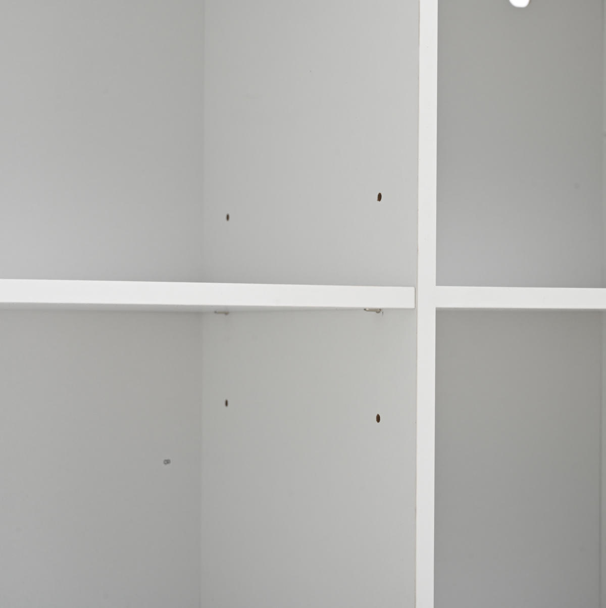 HIGHBOARD 104/155/35 cm Weiß aus Spanplatte mit 14 Ablageflächen - Weiß, Holzwerkstoff (35/155/104cm) - OKMYHOME