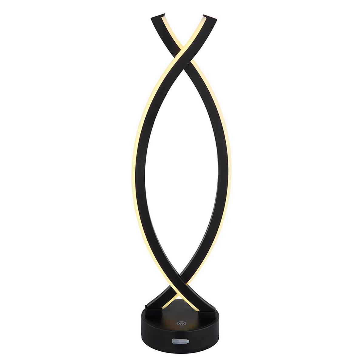 LED TISCHLEUCHTE HELA Schwarz - Schwarz, Kunststoff (12.5/10/41cm) - Globo Lighting