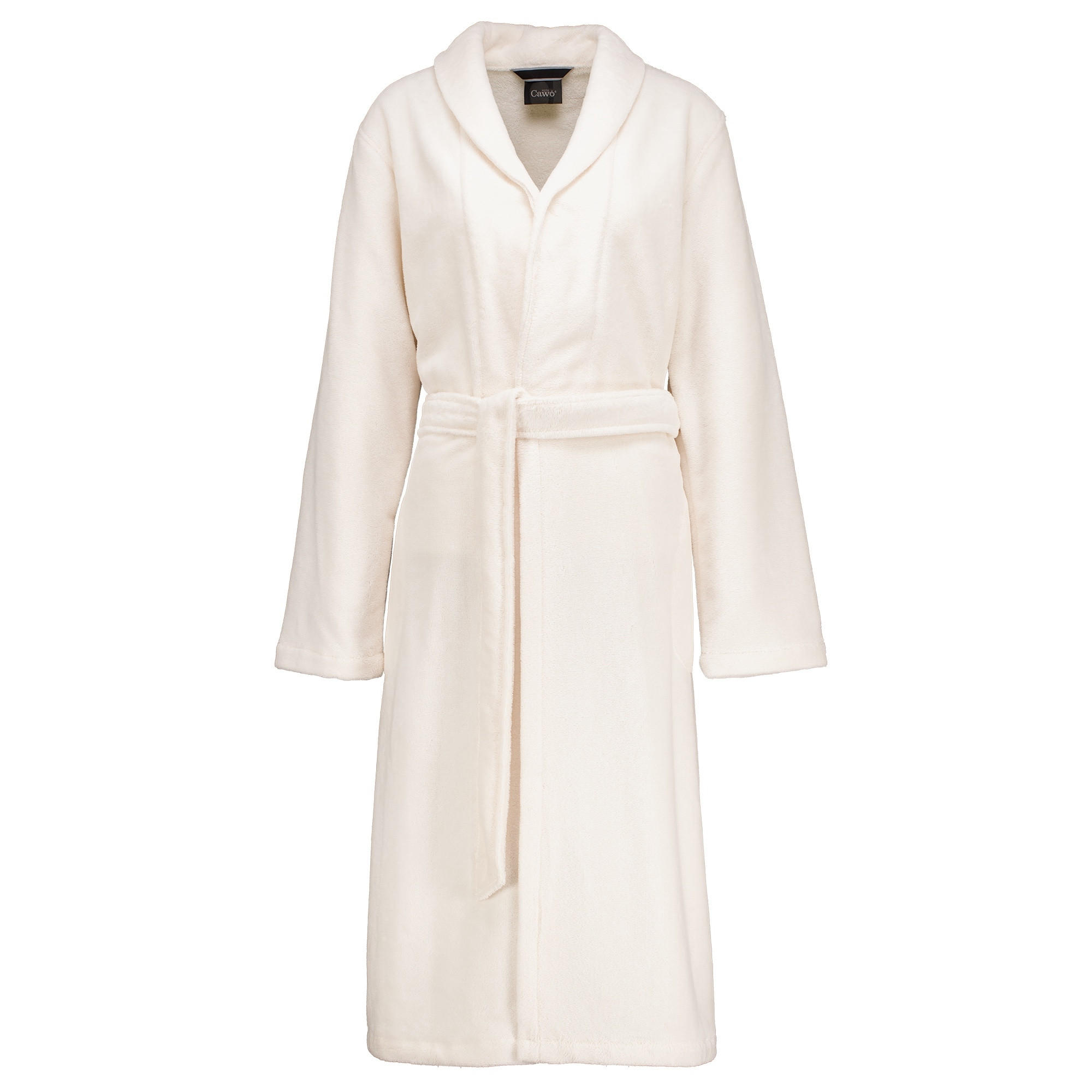 BADEMANTEL DAMEN SCHALKRAGEN 836 CHAMPAGNER - 33 - Beige, Textil (Mnull) - Cawoe