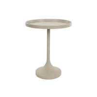 BEISTELLTISCH Jason Rund 46 cm Beige - Beige, Metall (46/46/56cm) - Zuiver