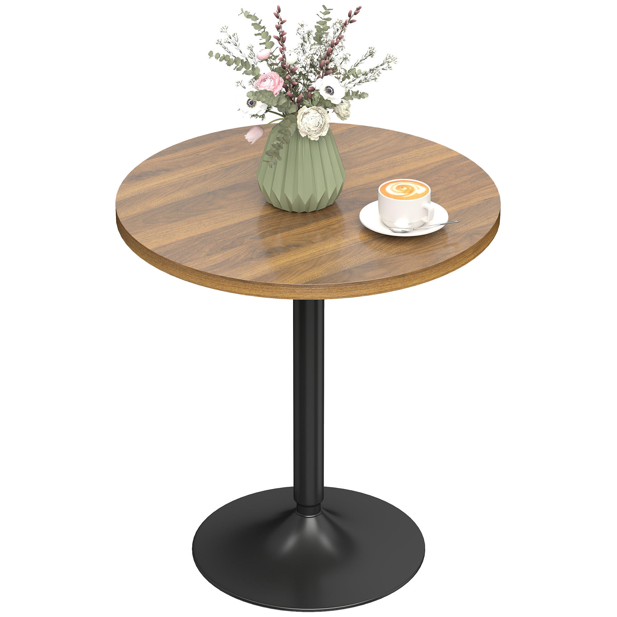BARTISCH DE-14817 rund 60 cm mit Kippsicherung Nussbaum - Walnussfarben, Holzwerkstoff (60/60/73cm) - ComfortXL