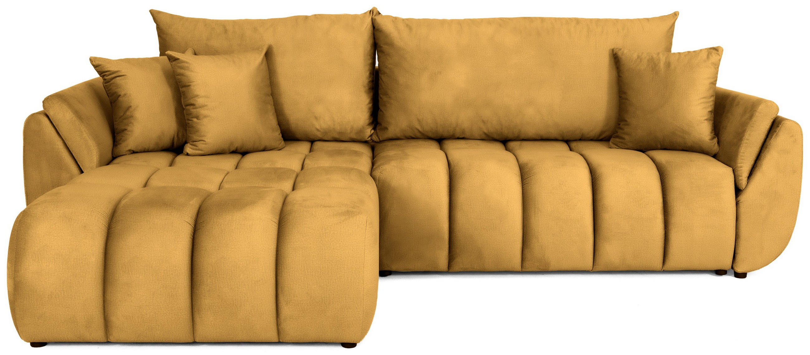 WFL Group Ecksofa Dunkelgelb 280x184 cm