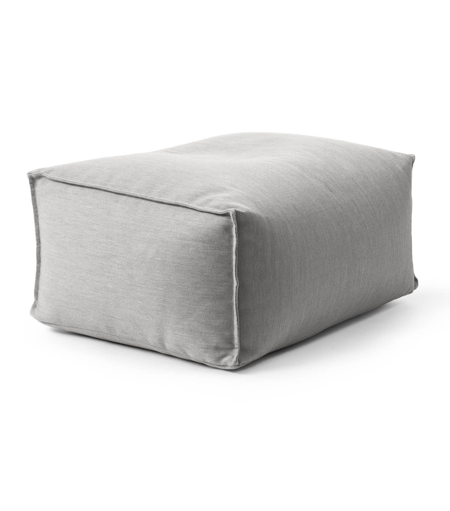 OUTDOOR POUF Der Kugelige - Hellgrau, Textil (65/35/55cm) - Mokebo