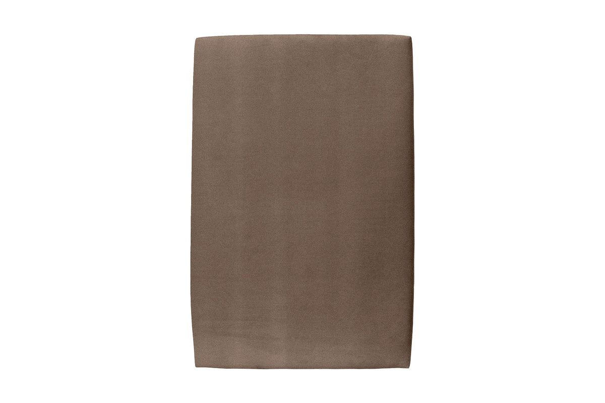 KOPFTEIL gepolstertes – taupefarbener Samtstoff - 90 cm - Taupe/Beige, Karton/Holz (90/120/10cm) - Sommeil de Plomb