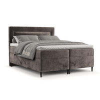 BOXBETT Noble Braun 160/200 cm - Schwarz/Braun, Holz/Holzwerkstoff (160/200cm) - Maison de Reve