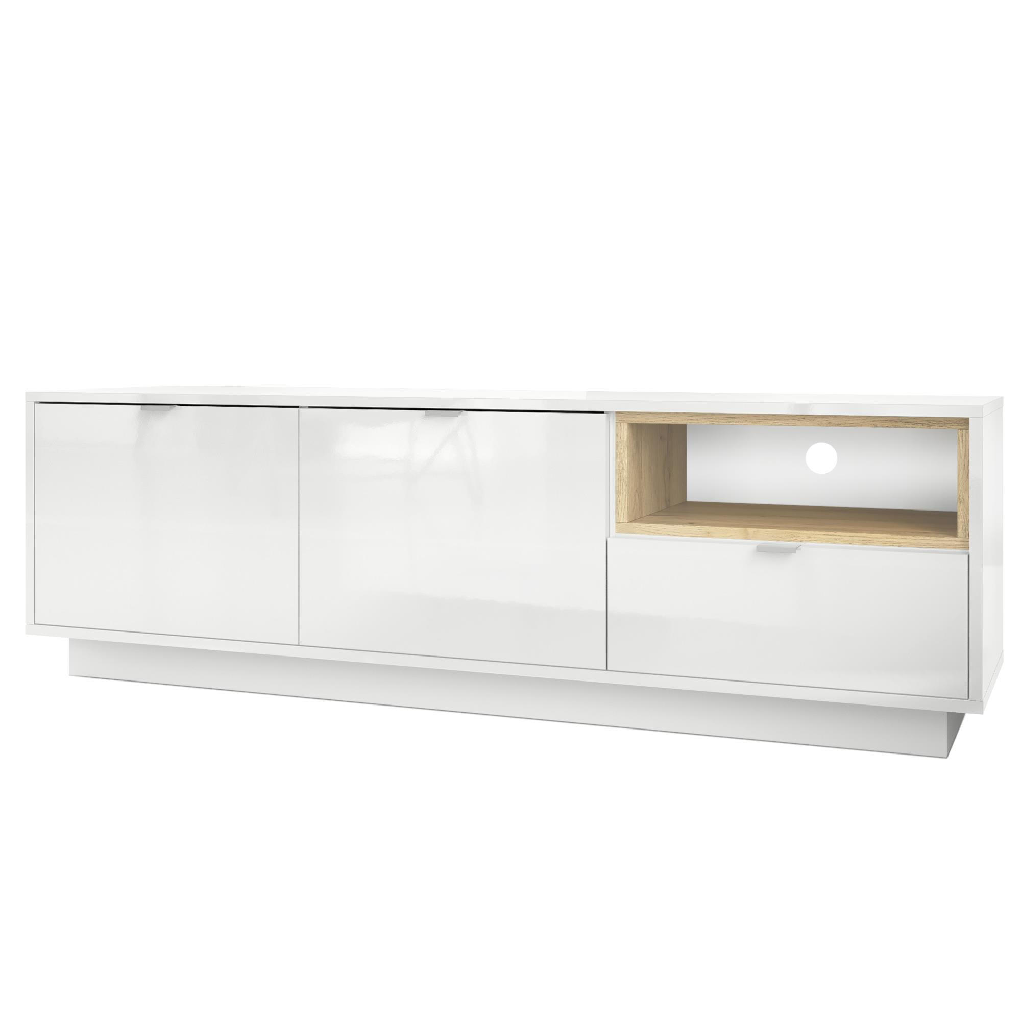 LOWBOARD Metro Einsatz in Eiche Natur - Eichefarben, Holzwerkstoff (153/48/38cm) - Vladon