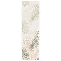 LÄUFER Crystal Hellgrün Palmenblätter 80/1300 cm - Hellgrün, Textil (80/1300cm) - Tapiso