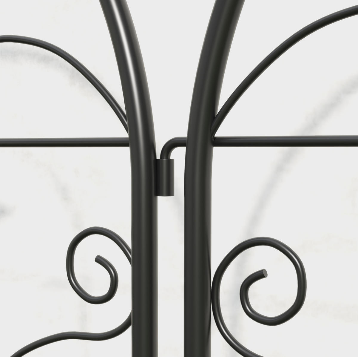 BLUMENKASTENHALTER aus Metall 50x120 cm in Schwarz mit Vogelmotiv - Schwarz, Metall (1.3/120/50cm) - Modfu