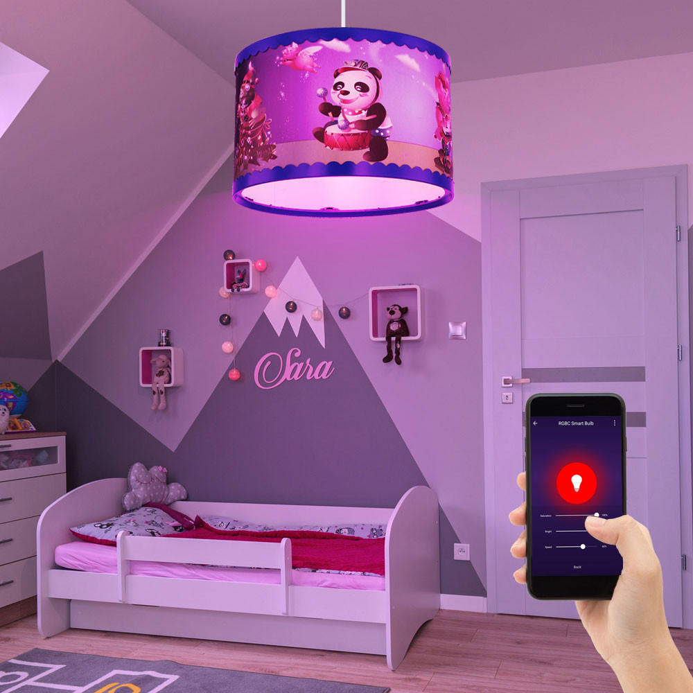 LED HÄNGELEUCHTE KUNGFU bunt Kunststoff - Multicolor, Kunststoff (28/28/120cm) - Globo Lighting