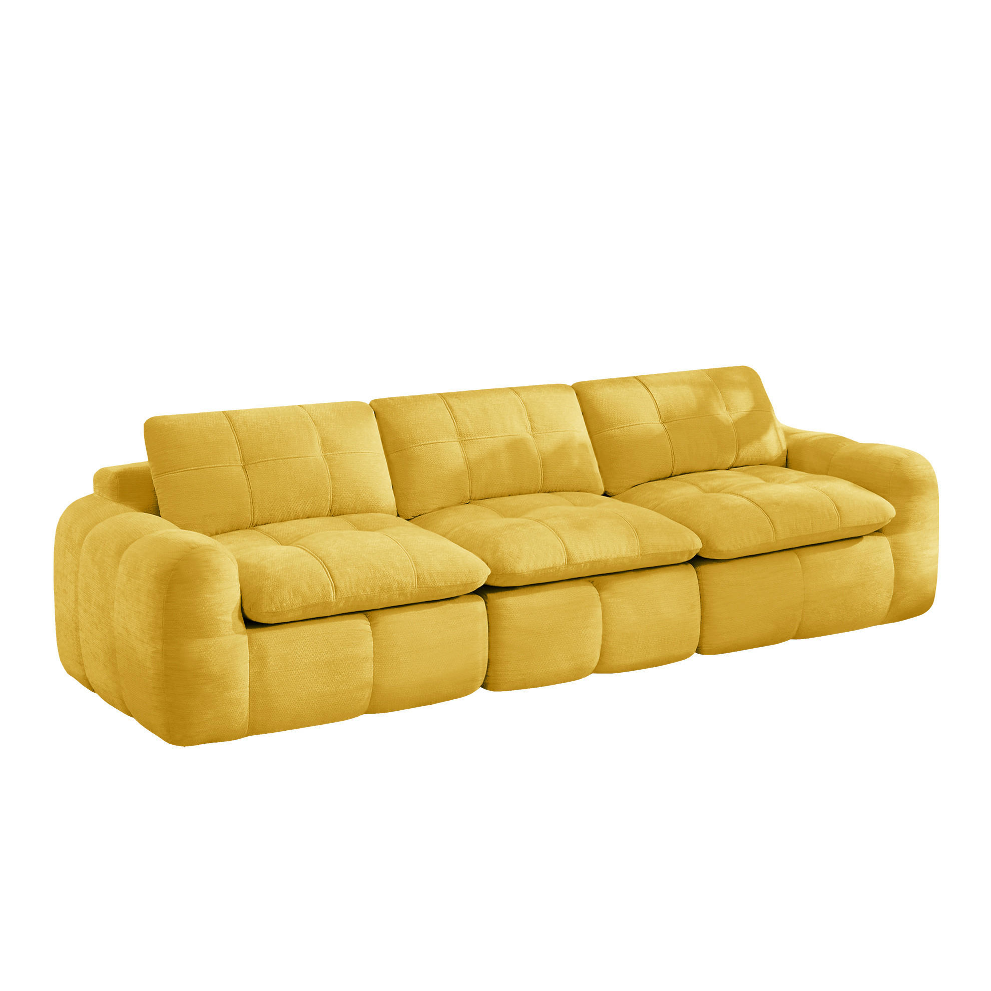 Flora Grace Sofa Gelb 97x68x264 cm