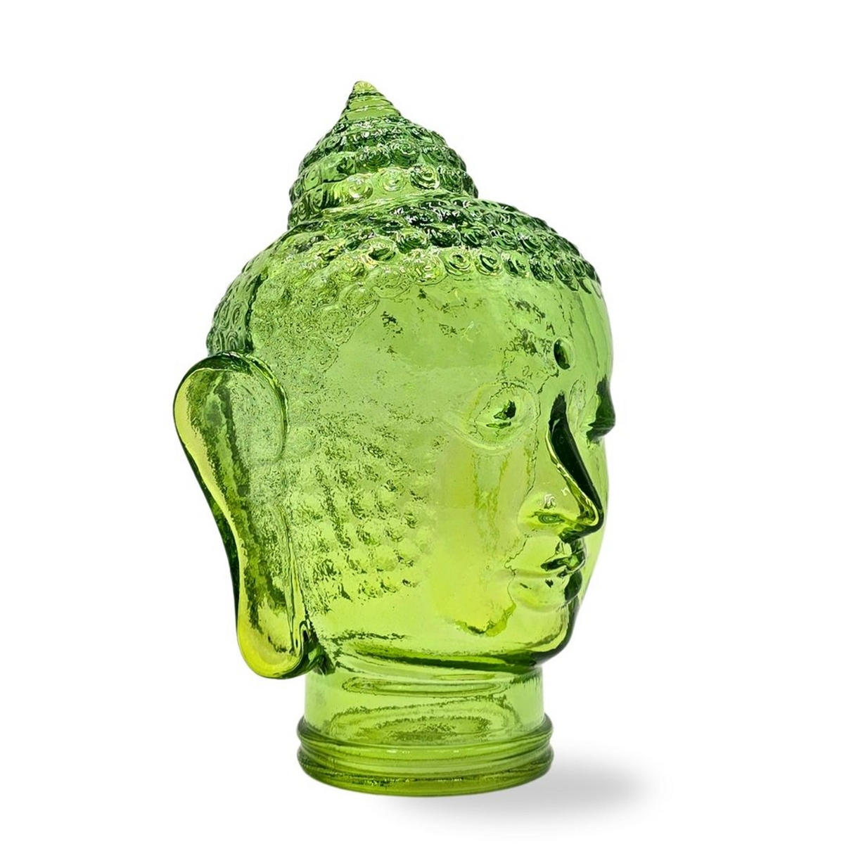 DEKO GLASKOPF THAI BUDDHA Glas, 30 cm Höhe T10 hellgrün - Hellgrün, Glas (19/30/19cm) - DESIGN DELIGHTS