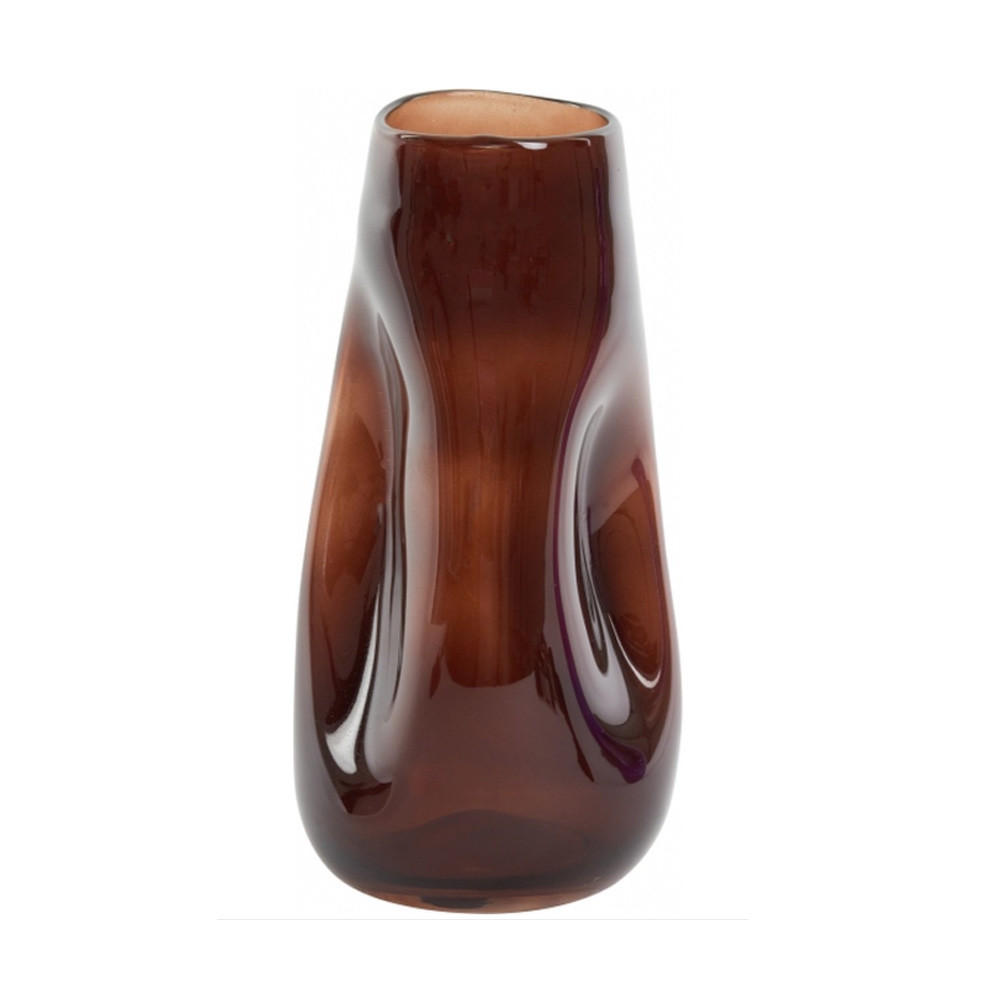 GLASVASE RANUA Ø15x30 cm, Glas, Metallic Braun - Braun, Glas (15/30cm) - Light & Living