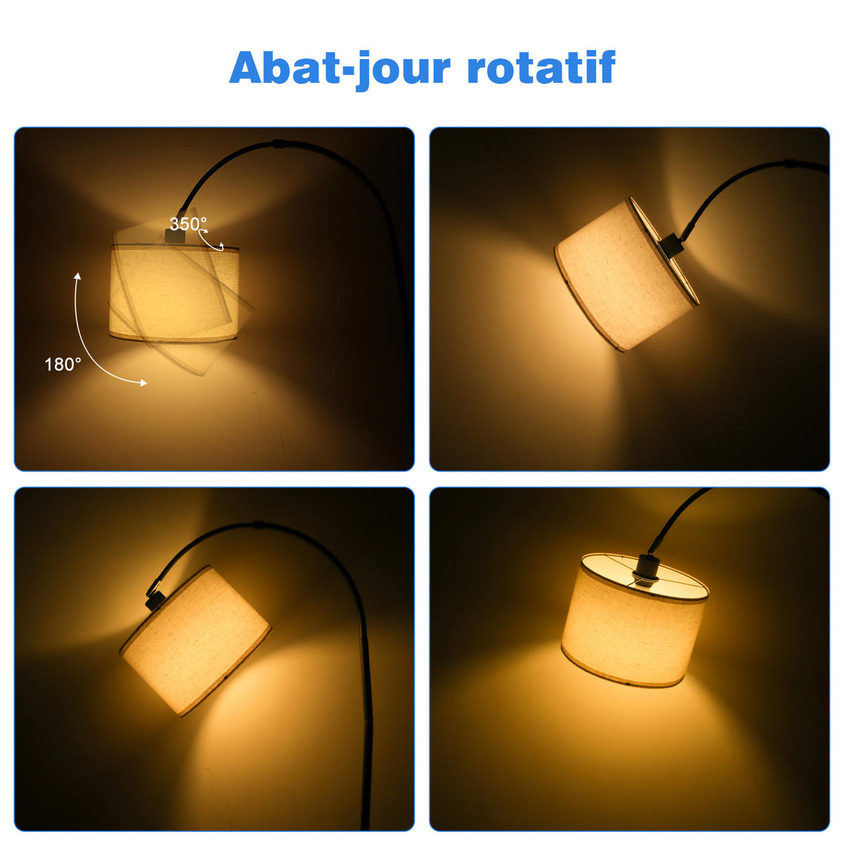 STEHLEUCHTE FL1131A LED Wohnzimmer - Schwarz, Metall (25/25/170cm) - LOVHAUS