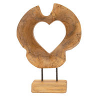 SKULPTUR - Braun, Basics, Holz (28/38/10cm)