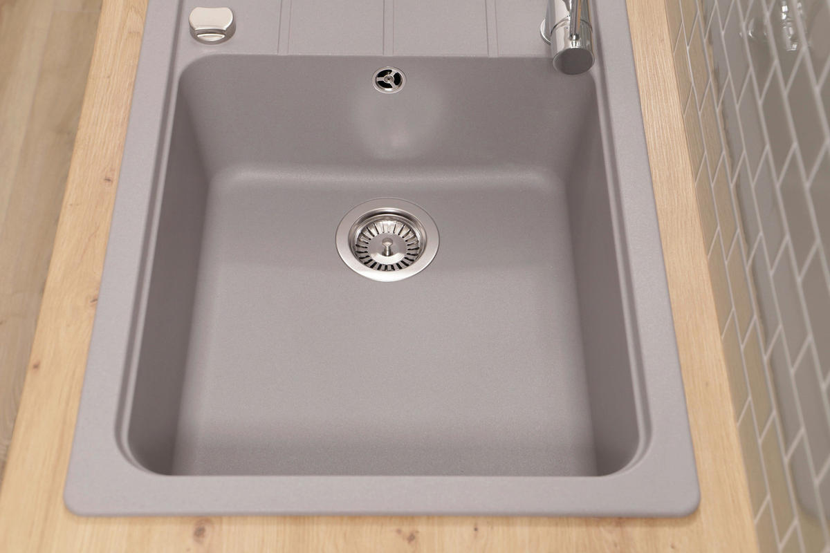 SPÜLE AUSTIN100X50G  - Grau, Design, Stein (100/20/50cm) - Respekta