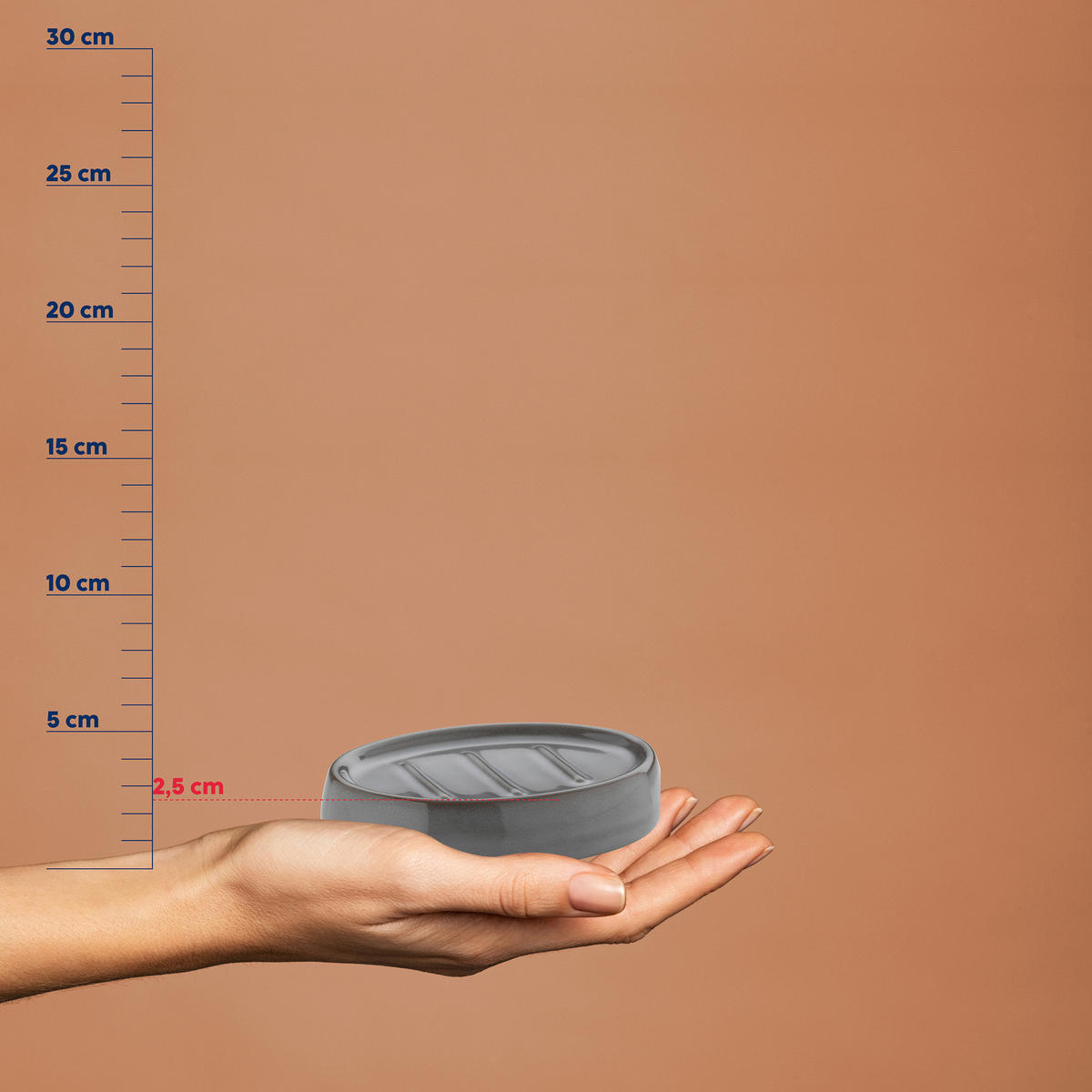 SEIFENSCHALE Keramik  - Basics, Keramik (12,0/10,0/2,5cm) - Kela