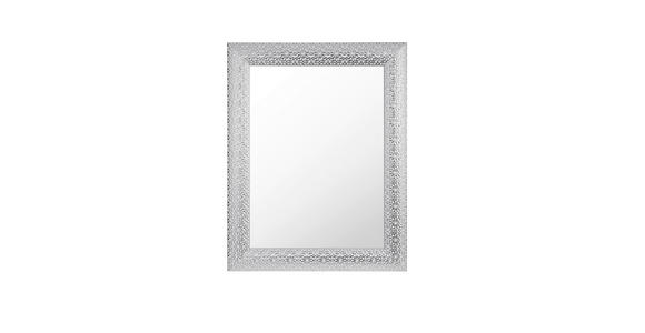 WANDSPIEGEL 55/70/3 cm - Silberfarben/Weiß, LIFESTYLE, Glas/Kunststoff (55/70/3cm) - Xora