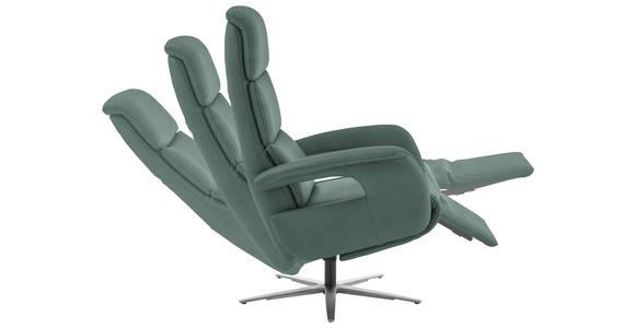 RELAXSESSEL in Leder Opal  - Edelstahlfarben/Opal, Design, Leder/Metall (76/119/86cm) - Dieter Knoll