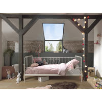 METALLBETT 90/200 cm  in Weiß  - Weiß, MODERN, Holz/Metall (90/200cm) - MID.YOU