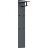 GARDEROBENPANEEL  in 31/165/29 cm  - Eichefarben/Anthrazit, Design, Holzwerkstoff (31/165/29cm) - Dieter Knoll