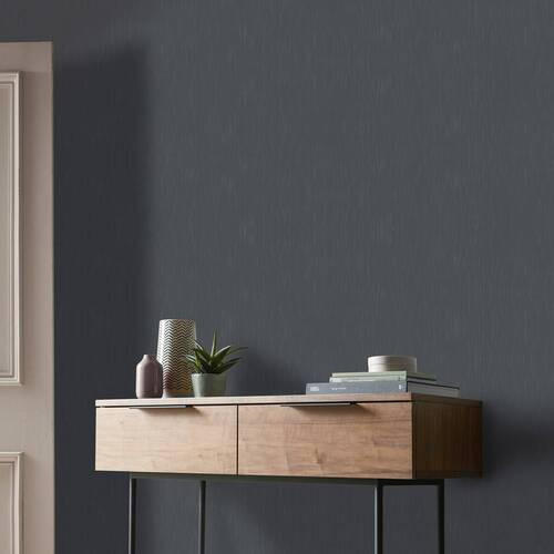 VLIESTAPETE  - Anthrazit, Basics, Papier/Textil (53/900cm) - Xora