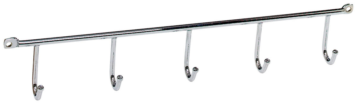 HAKENLEISTE  in Chromfarben  - Chromfarben, Metall (35/5/5cm) - home24