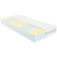 Viscomatratze Femina Nova FEMINA NOVA H3, 80/200 cm, Höhe ca.: 22 cm, H3 = fest, 5-Zonen - Weiß, Textil (80/200cm) - Ele