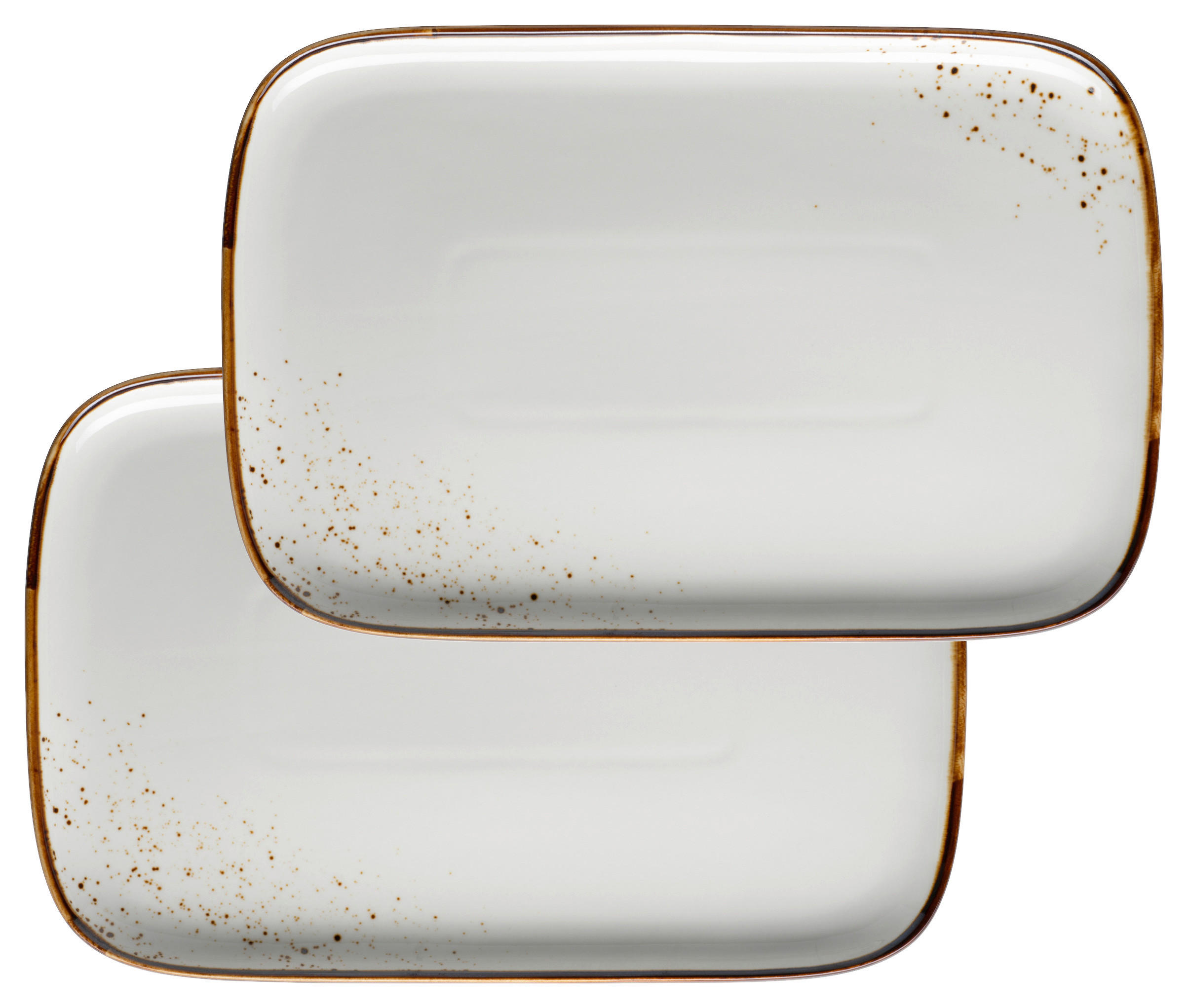 Mäser Servierplatten-Set Pintar Blau, Beige 30x2x20 cm