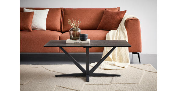 COUCHTISCH ESG 100/60/42 cm rechteckig Schwarz - Schwarz, Design, Glas/Keramik (100/60/42cm) - Novel